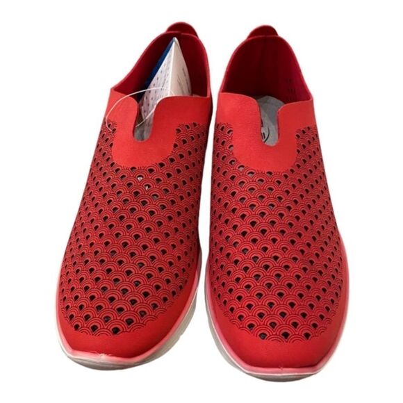 FLEXUS by SPRING STEP Centrics Red Slip-On Shoes Sneakers NEW 7.5 8 - Picture 4 of 8
